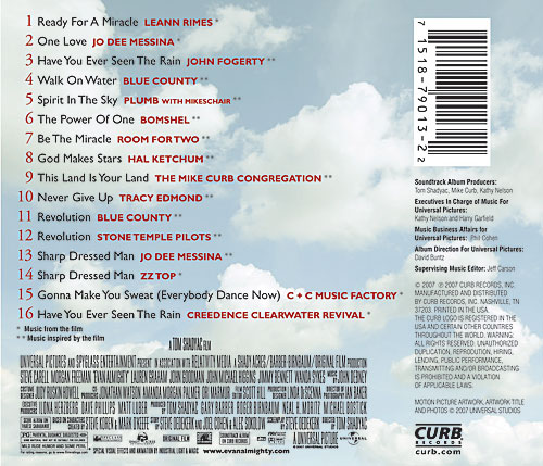 Sndtrk: Evan Almighty Traycard