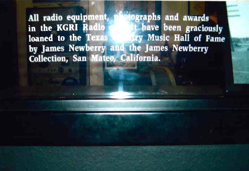 Texas  Music Hall of Fame Pics