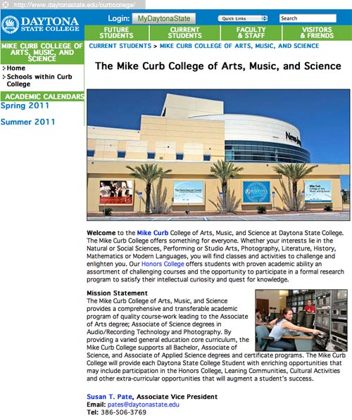 Daytona State College - Mike Curb College of Arts, Music, and Sciences